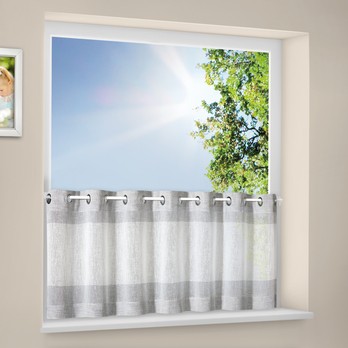 Záclona GREY sivá, 140x50 cm 1
