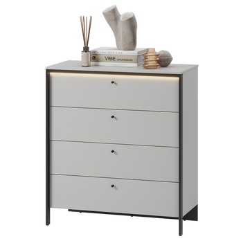 Komoda GRIS GS-03 sivá/čierna 3