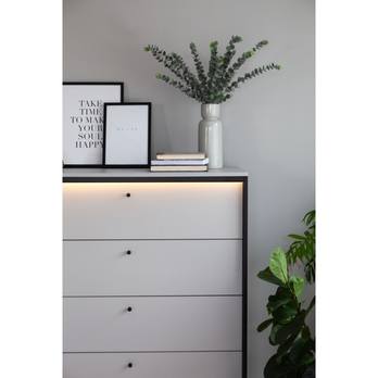 Komoda GRIS GS-03 sivá/čierna 6