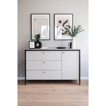 Komoda GRIS GS-04 sivá/čierna 1