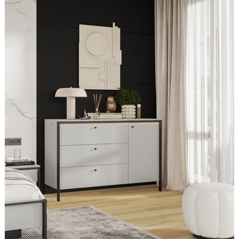 Komoda GRIS GS-04 sivá/čierna 6