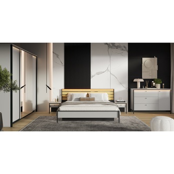 Komoda GRIS GS-04 sivá/čierna 7