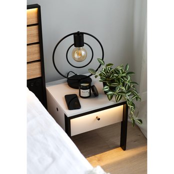 Nočný stolík GRIS GS-05 sivá/čierna 1