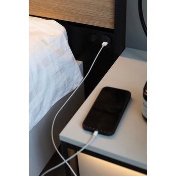 Nočný stolík GRIS GS-05 sivá/čierna 8