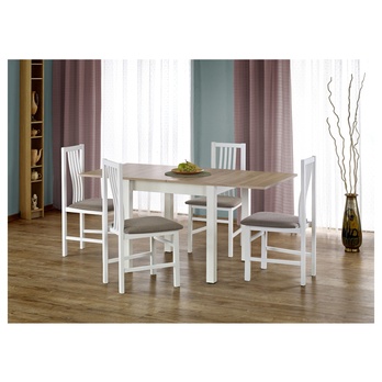 Jedálenský stôl GROCJON dub sonoma/biela 3