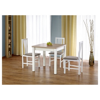 Jedálenský stôl GROCJON dub sonoma/biela 1