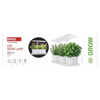 Pestovateľská lampa GROW Z7904 biela 7