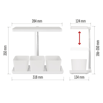 Pestovateľská lampa GROW Z7904 biela 10