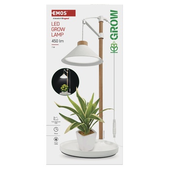 Pestovateľská lampa GROW Z7905 biela/prírodná 7