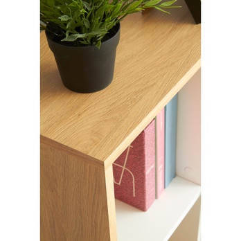 Písací stôl GRUSSU dub zlatý/biela 6