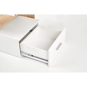 Písací stôl GRUSSU dub zlatý/biela 7