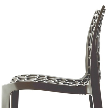 Jedálenská stolička GRUVYER antracitová 3