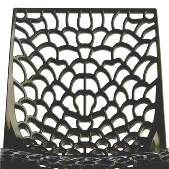 Jedálenská stolička GRUVYER antracitová 4