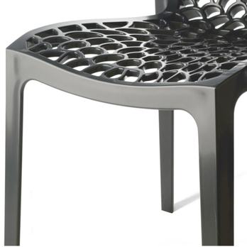 Jedálenská stolička GRUVYER antracitová 5