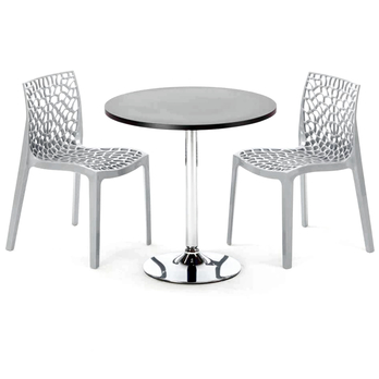 Jedálenská stolička GRUVYER sivá 1