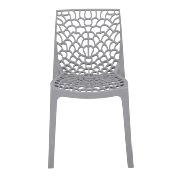 Jedálenská stolička GRUVYER sivá 2