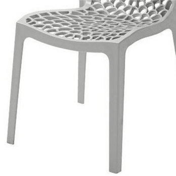 Jedálenská stolička GRUVYER sivá 4