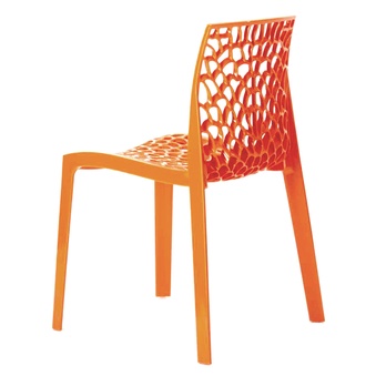 Jedálenská stolička GRUVYER oranžová 2