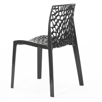 Jedálenská stolička GRUVYER antracitová 6