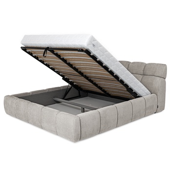 Posteľ s roštom GULIA 1 sivá, 160x200 cm 2