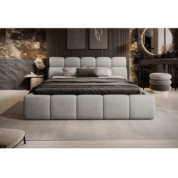 Posteľ s roštom GULIA 1 sivá, 140x200 cm 3