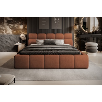 Posteľ s roštom GULIA 1 terakota, 140x200 cm 3