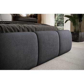 Posteľ s roštom GULIA 1 grafitová, 180x200 cm 5