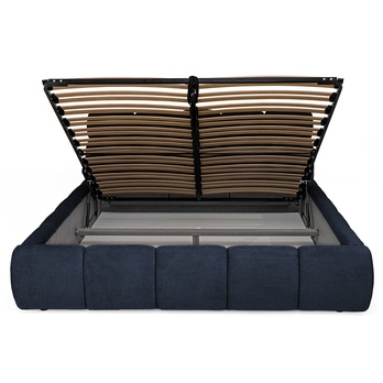 Posteľ s roštom GULIA 1 tmavomodrá, 160x200 cm 3