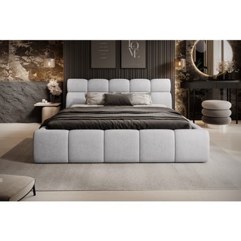 Posteľ s roštom GULIA 1 strieborná, 160x200 cm 3