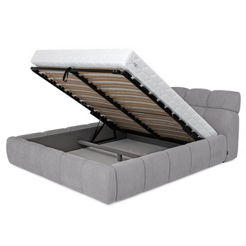 Posteľ s roštom GULIA 1 strieborná, 180x200 cm 2