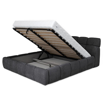 Posteľ s roštom GULIA 1 grafitová, 180x200 cm 2