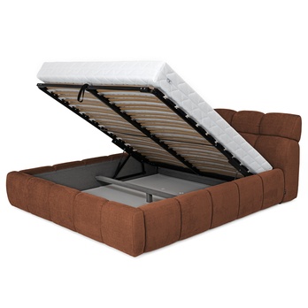 Posteľ s roštom GULIA 1 terakota, 140x200 cm 2