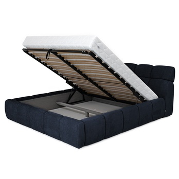 Posteľ s roštom GULIA 1 tmavomodrá, 140x200 cm 1