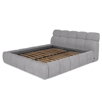 Posteľ s roštom GULIA 2 strieborná, 180x200 cm 2