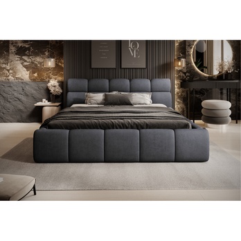 Posteľ s roštom GULIA 2 grafitová, 180x200 cm 3