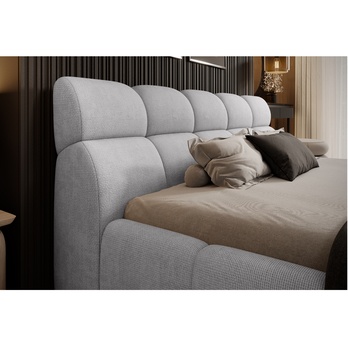 Posteľ s roštom GULIA 2 strieborná, 160x200 cm 4