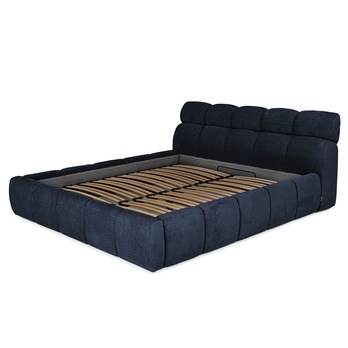 Posteľ s roštom GULIA 2 tmavomodrá, 180x200 cm 1