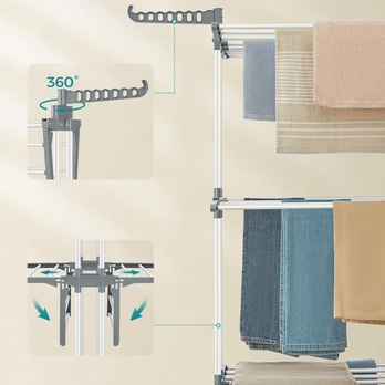 Sušiak na bielizeň GULLIVER biela 2