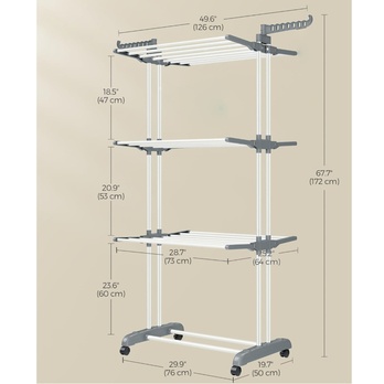 Sušiak na bielizeň GULLIVER biela 4