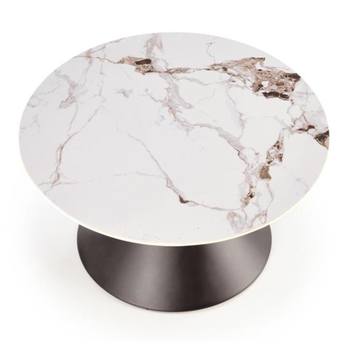Konferenčný stolík GURITTA mramor/čierna 1