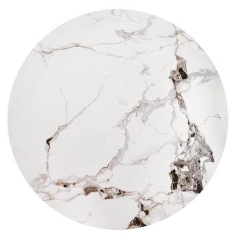 Konferenčný stolík GURITTA mramor/čierna 2