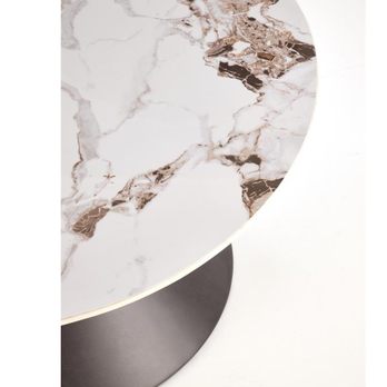 Konferenčný stolík GURITTA mramor/čierna 3