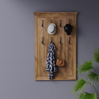 Nástenný vešiak GURUNU 90 mango 2