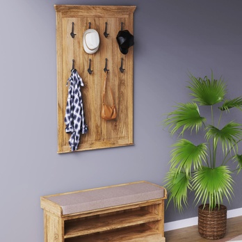 Nástenný vešiak GURUNU 90 mango 1