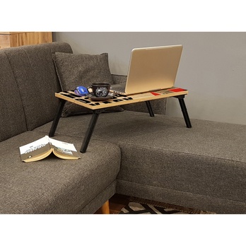 Stolík na notebook GUSTO borovica/čierna 5