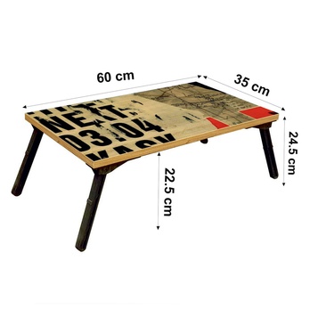 Stolík na notebook GUSTO borovica/čierna 6