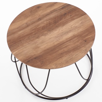 Přístavný/konferečný stolík HADES orech/čierna 1