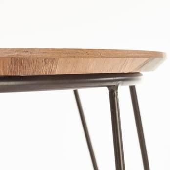 Přístavný/konferečný stolík HADES orech/čierna 2