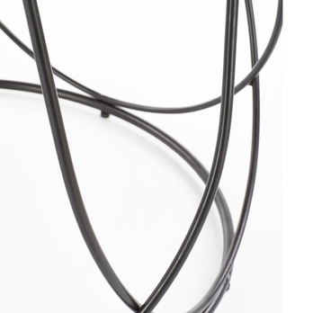 Přístavný/konferečný stolík HADES orech/čierna 4