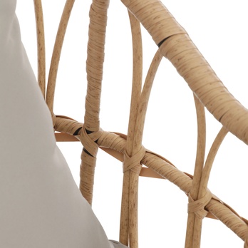 Záhradná stolička HAFRAN čierna/prírodná 10